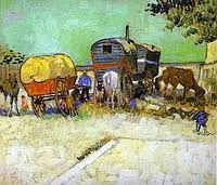 Vincent Van Gogh - The caravans Gypsy - Museé D'Orsay - 1888