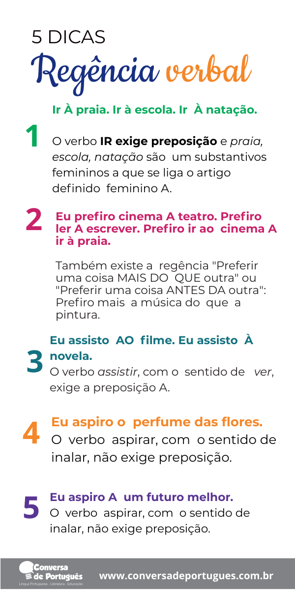 5 dicas sobre regência verbal – Conversa de Português