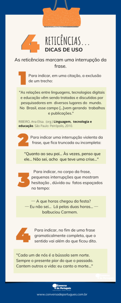 Reticências: para que servem, usos, exercícios - Brasil Escola
